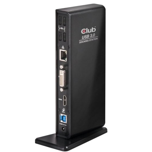 Docking Station Club 3D USB 3.2 Gen1 Type A 1x HDMI 1x DVI-I 6x USB-A RJ45 Audio 3.5 mm Negro