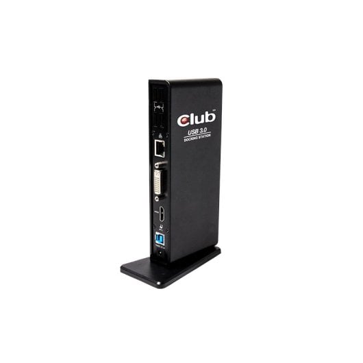 Docking Station Club 3D USB 3.2 Gen1 Type A 1x HDMI 1x DVI-I 6x USB-A RJ45 Audio 3.5 mm Negro