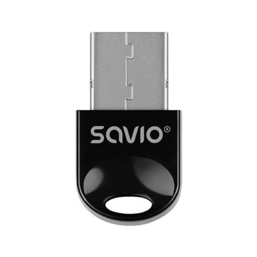 Adaptador Bluetooth 5.3 Savio BT-060 USB Dual Mode Alcance 20m Negro
