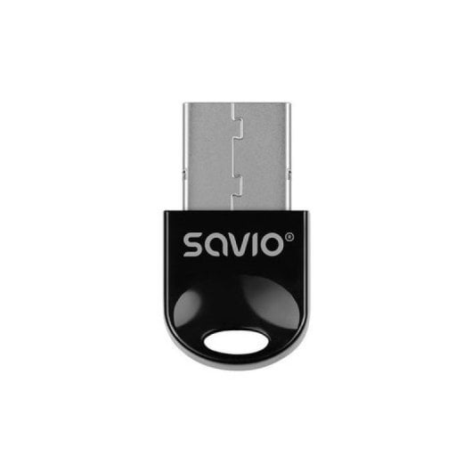 Adaptador Bluetooth 5.3 Savio BT-060 USB Dual Mode Alcance 20m Negro