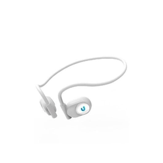 Auriculares desportivos sem fios Bluetooth Unico com faixa de pescoço tipo C, brancos