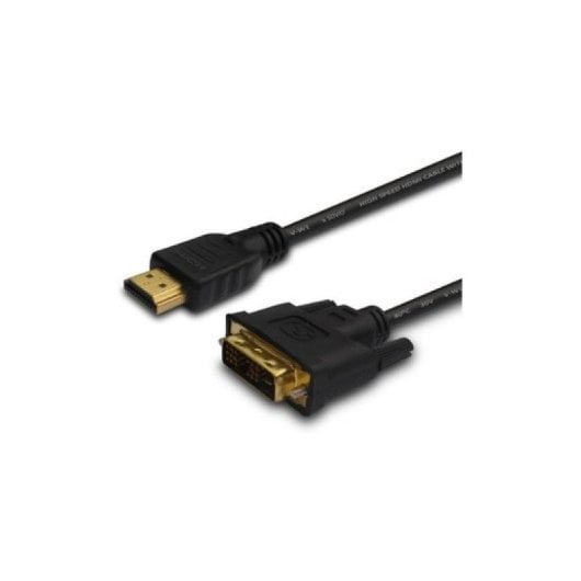 Cable HDMI a DVI 1.5 m Savio CL-10 macho-macho chapado en oro negro