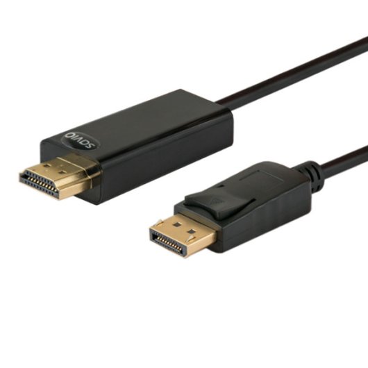Cavo DisplayPort Savio CL-56 HDMI 1080p placcato oro da 1,5 m, nero