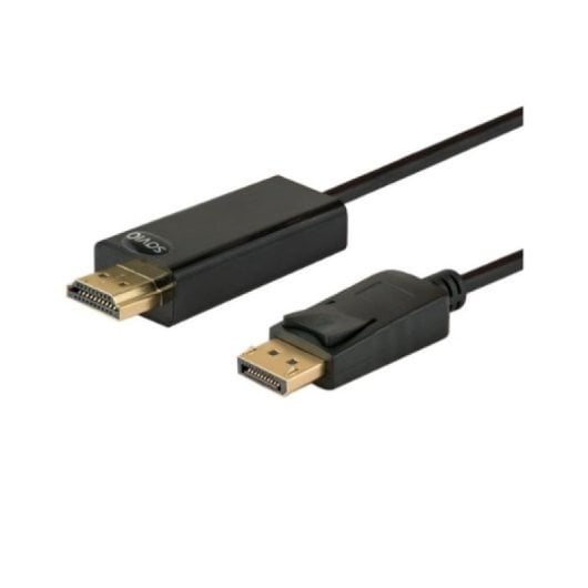 Cavo DisplayPort Savio CL-56 HDMI 1080p placcato oro da 1,5 m, nero