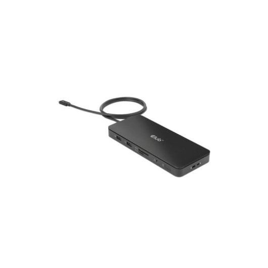 Hub Thunderbolt 4 Club 3D CSV-1581 11 en 1, 3 USB-C, 3 USB-A, SD, TF, RJ45, Audio, Negro