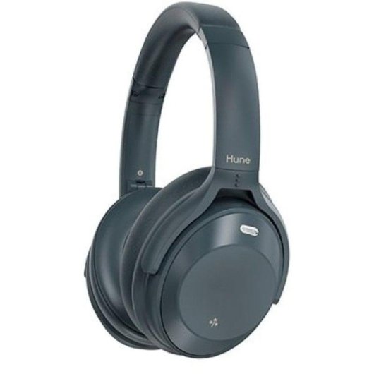 Auriculares Hune Eco Fauna Bluetooth 5.3 com Cancelamento de Ruído Híbrido, 50h, IPX4, Dobráveis Cinza