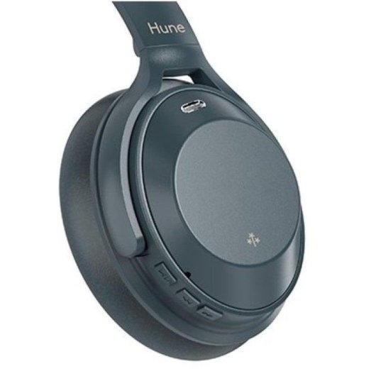 Auriculares Hune Eco Fauna Bluetooth 5.3 com Cancelamento de Ruído Híbrido, 50h, IPX4, Dobráveis Cinza