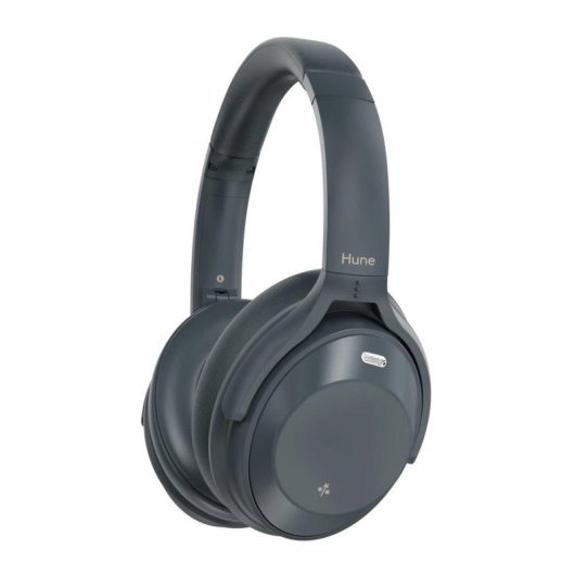 Auriculares Hune Eco Fauna Bluetooth 5.3 com Cancelamento de Ruído Híbrido, 50h, IPX4, Dobráveis Cinza