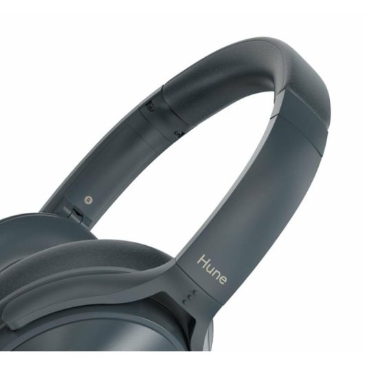 Auriculares Hune Eco Fauna Bluetooth 5.3 com Cancelamento de Ruído Híbrido, 50h, IPX4, Dobráveis Cinza