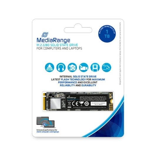 MediaRange 1 TB M.2 2200 MB/s MR1033 PCIe NVMe-Festplatte + Gaming-Optimierung