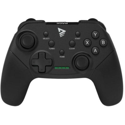 Gamepad Savio Rage W inalámbrico 2.4GHz 16 botones recarga USB-C Windows/PS3 190g negro