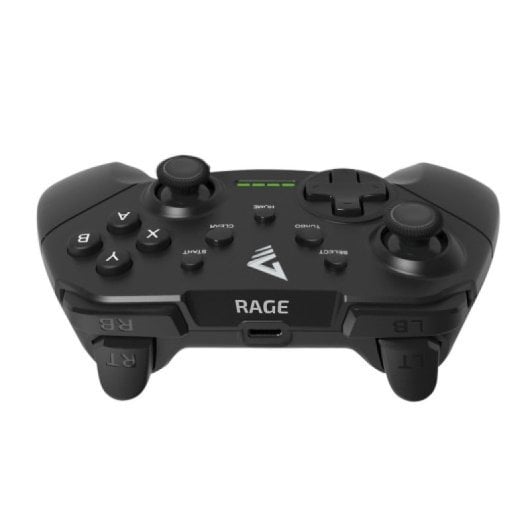 Gamepad Savio Rage W inalámbrico 2.4GHz 16 botones recarga USB-C Windows/PS3 190g negro