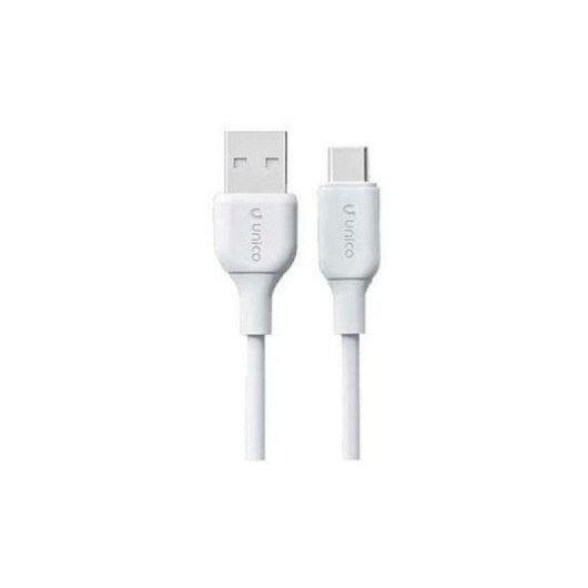 Cable Unico Plus CB1787 USB-A USB-C White 3.4A 1m PVC Blanco 36M Garantía