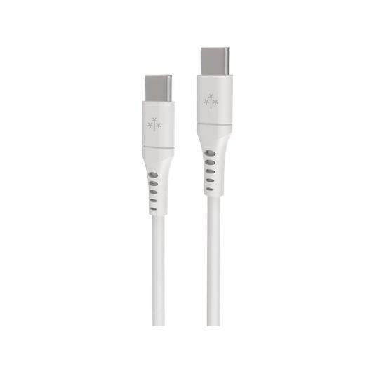 Cable Hune AT-ACC-CA-394NIE USB-C a USB-C 3m Blanco 3A 60W RTPE Carga y Sincroniza