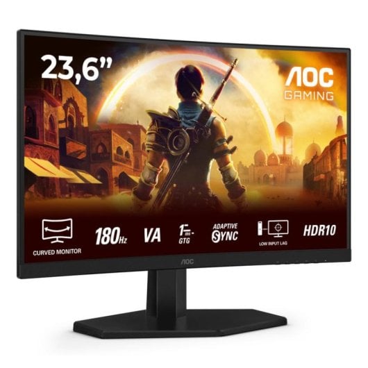 Monitor AOC C24G42E 23,6" FullHD 180Hz VA Curvo HDR10 AdaptiveSync Altifalantes