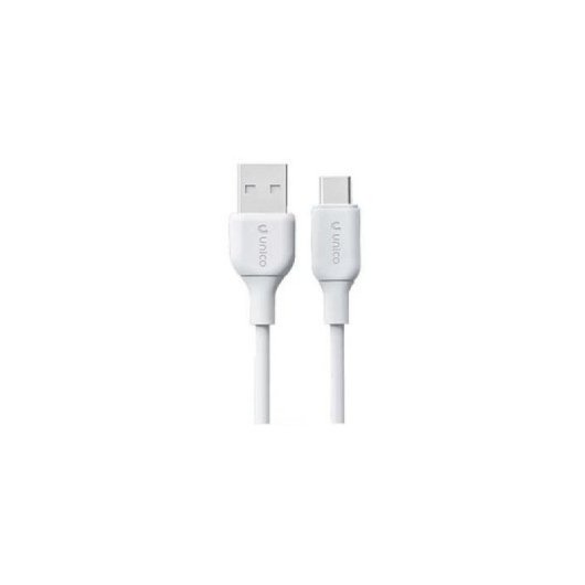 Cable USB-C a USB-A Unico Plus CB1426 2m 3.4A PVC Blanco OD 3.5mm