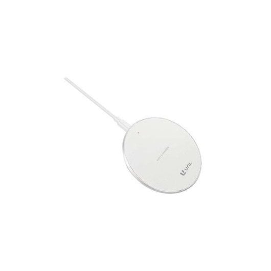 Caricabatterie wireless Uni da 10 W, USB-C 2A, cavo sintetico ABS bianco, 1 m