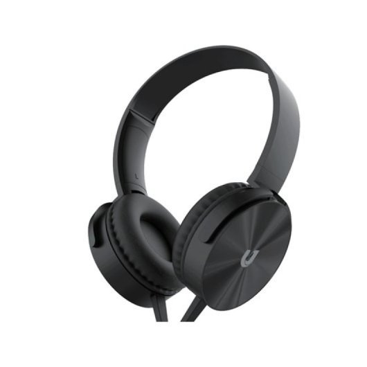 Casque Unico Plus avec câble jack 3,5 mm et microphone serre-tête 110 dB, noir