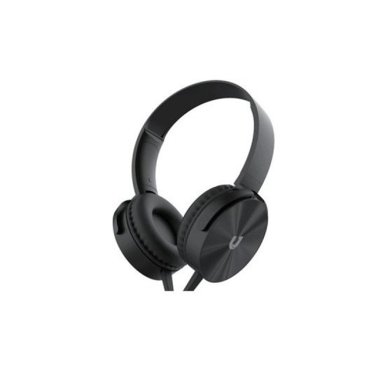 Casque Unico Plus avec câble jack 3,5 mm et microphone serre-tête 110 dB, noir