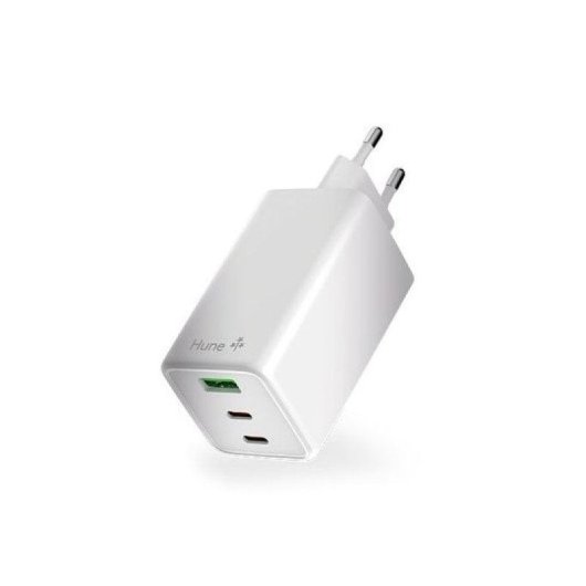 Carregador Hune Eco 100W 2 USB-C USB-A GaN Branco Neve