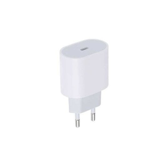 Cargador Uni 20W USB-C PD Power Delivery 3.0 Blanco carga rápida PC+ABS