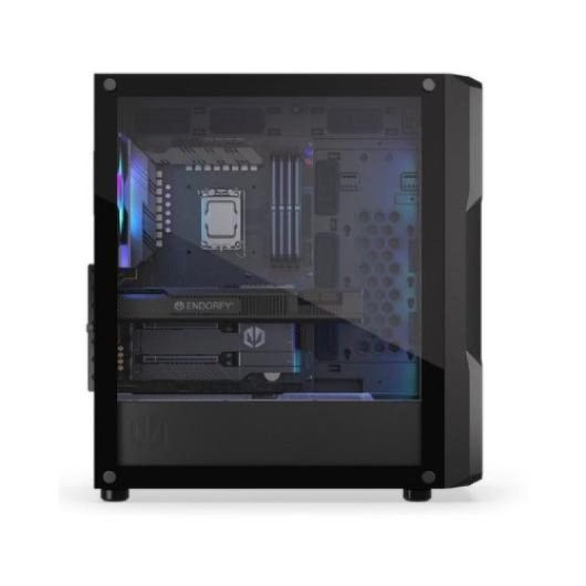Torre ENDORFY Regnum 400 ARGB 4x120mm GPU 370mm Cristal Templado ATX Negro