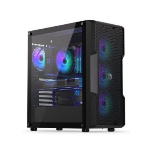 Torre ENDORFY Regnum 400 ARGB 4x120mm GPU 370mm Cristal Templado ATX Negro