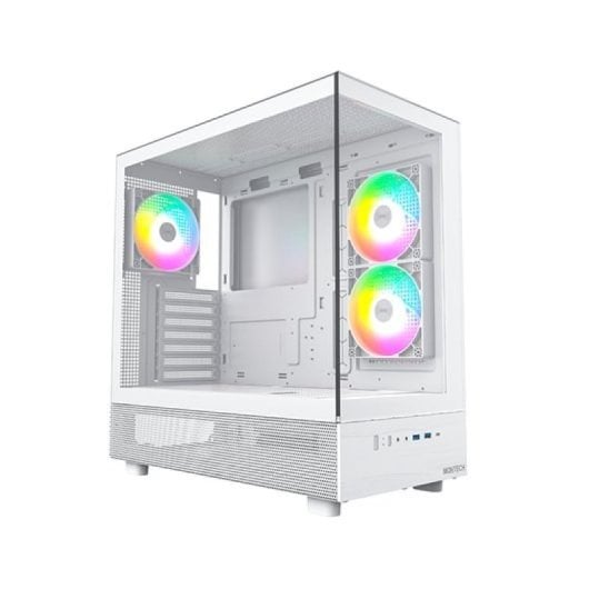 Montech XR (W) ATX Weißer PC-Tower 3x120mm ARGB CPU-Fenster 175mm VGA 420mm