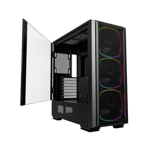 Tour Montech Sky Two GX noire EATX 3x140 mm USB-C Mesh sans fenêtre