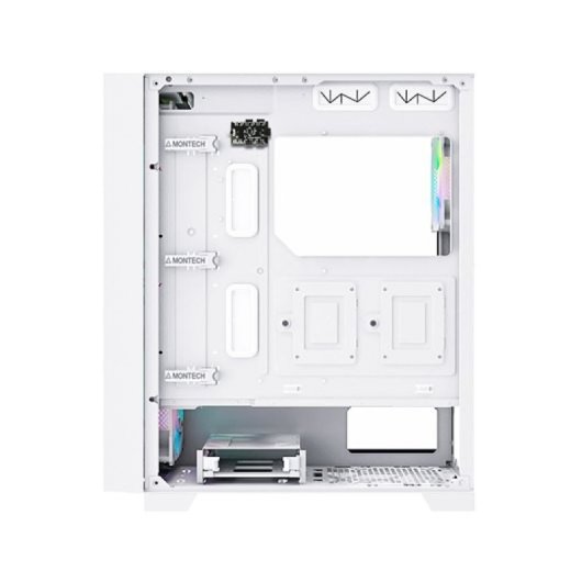 Torre ATX Montech Air 1000 Premium Bianco 4 ventole ARGB Finestra laterale VGA 340mm