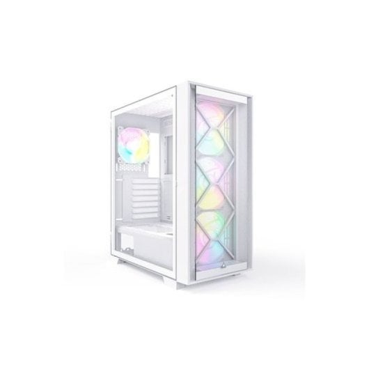 Torre ATX Montech Air 1000 Premium Bianco 4 ventole ARGB Finestra laterale VGA 340mm