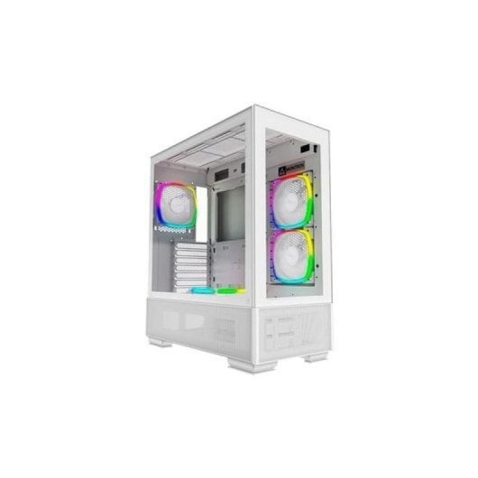 Montech Sky Two Torre in vetro temperato bianco 4 ventole GPU ARGB 168 mm VGA 400 mm