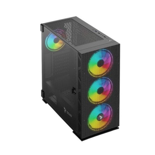 Savio Raptor X1 ARGB Tower 4 ventilateurs Verre trempé Commande vocale USB 3.0