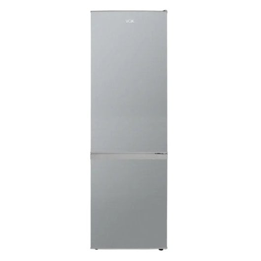 Frigorífico VOK Combi 178cm 244L Clase E Inox Puertas reversibles Silencioso Alarma LED