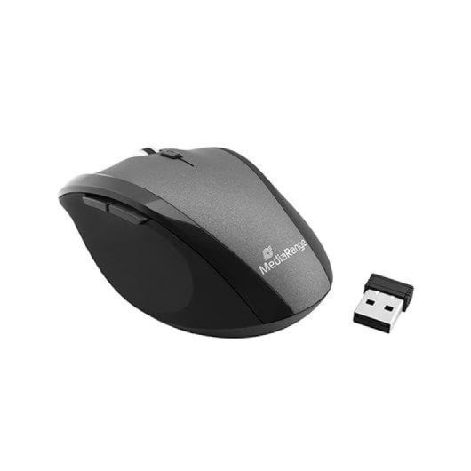 Souris sans fil MediaRange 1600 DPI USB/Bluetooth 5 boutons ergonomique
