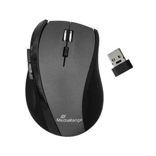 Souris sans fil MediaRange 1600 DPI USB/Bluetooth 5 boutons ergonomique