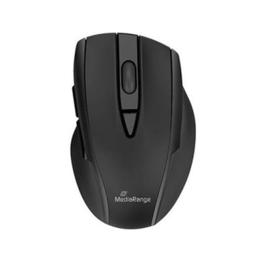 MediaRange Kabellose Bluetooth-Maus, 2400 DPI, 5 Tasten, ergonomisch, Gummi
