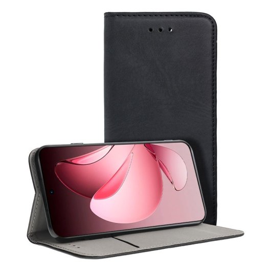 Capa Flip Cool para Oppo Reno 13 Pro 5G Lisa Preta