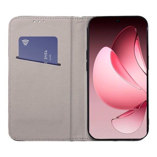 Capa Flip Cool para Oppo Reno 13 Pro 5G, cor vinho suave
