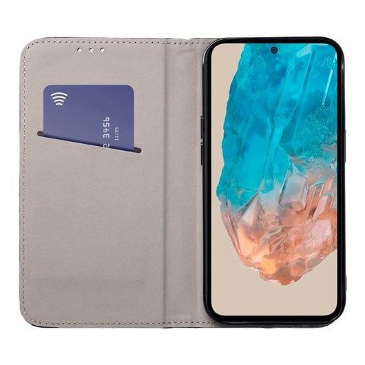 COOL Flip Cover Hülle für Samsung M356 Galaxy M35 5G Schlichtes Schwarz