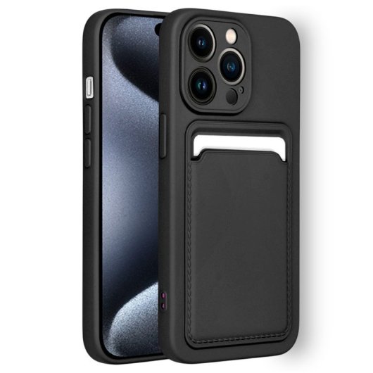 Carcasa COOL Card para iPhone 15 Pro Negro