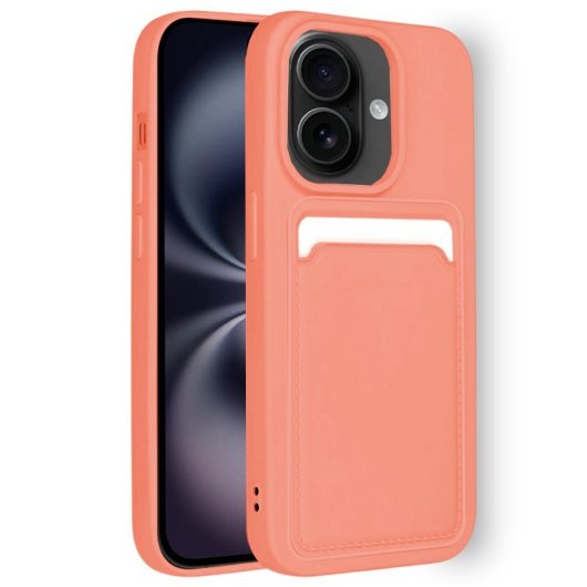 Carcasa COOL Card para iPhone 16 Rosa