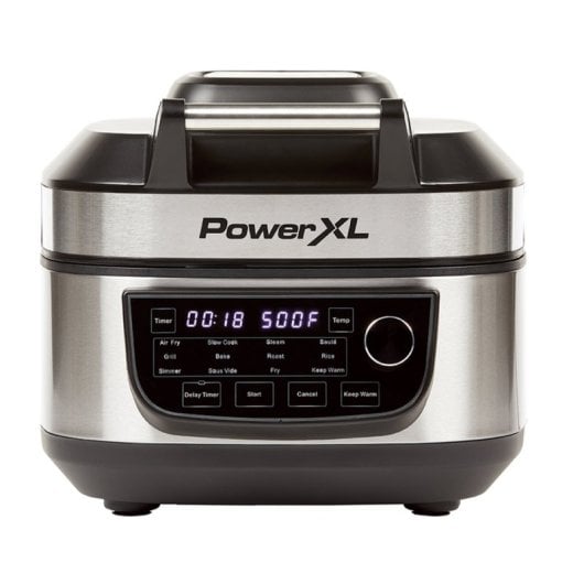 Freidora de aire PowerXL Grill Air Fry 5,67L 1500W con 12 funciones y grill profesional
