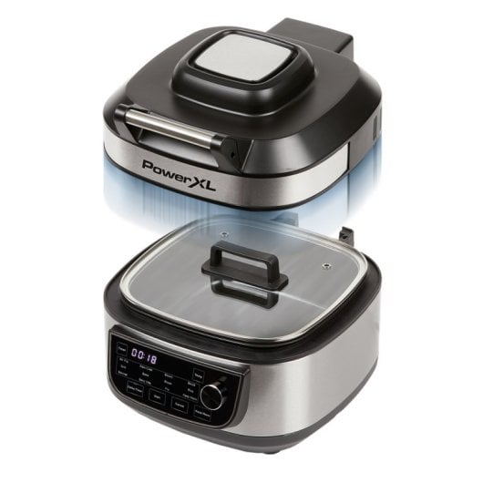 Freidora de aire PowerXL Grill Air Fry 5,67L 1500W con 12 funciones y grill profesional