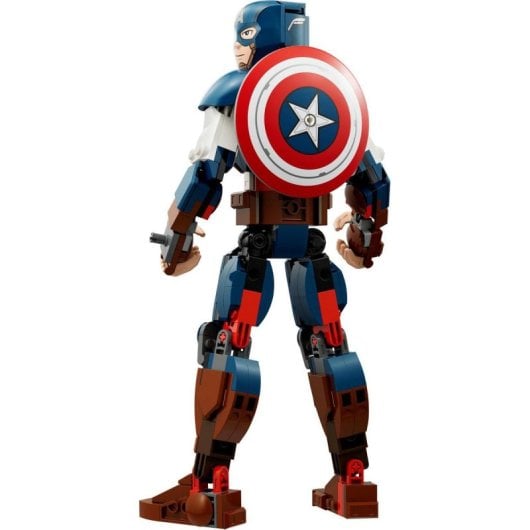 Set de construcción Lego Marvel 76258 Capitán América 310 piezas figura articulada 25 cm