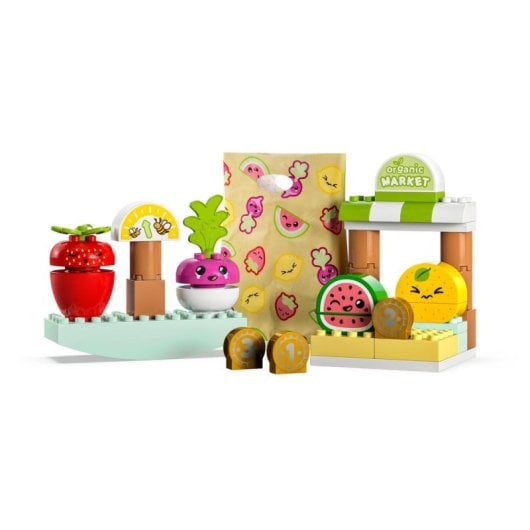 Lego DUPLO 10983 Organic Market, ensemble de jouets avec 40 pièces éducatives et empilables