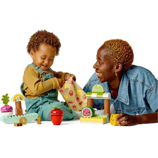 Lego DUPLO 10983 Organic Market, ensemble de jouets avec 40 pièces éducatives et empilables