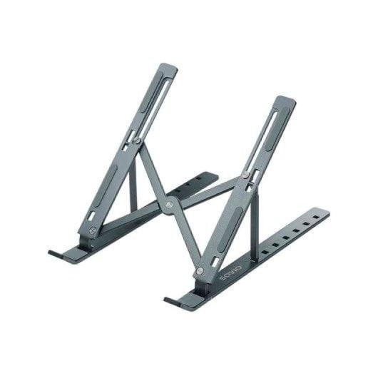 Soporte elevador portátil Savio PB-01 hasta 15.6? gris ángulo ajustable aluminio