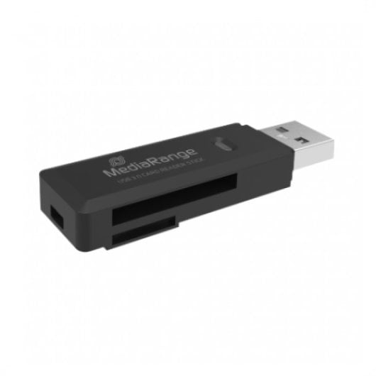 Lector de tarjetas SD Mediarange MRCS507 USB 3.0 5 Gbit/s Negro Plug&Play