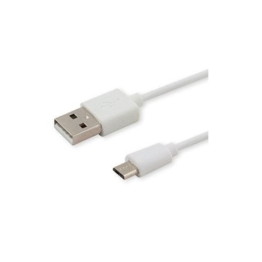 Câble USB Savio CL-123 1 m Blanc 2,1 A Micro USB 480 Mbps transfert élevé
